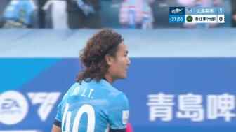 廖錦濤補射空門收獲賽季首球，英博1-0領先浙江