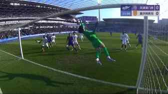 [射门被扑]指尖神扑！铜梁龙19岁门将姚浩洋首秀连续救主