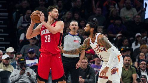 🏀杜兰特缺阵火箭射落太阳！阿门28+7+8 小霍勒迪22分 狄龙29分