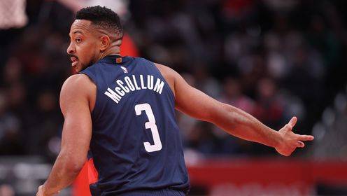 三分13投10中！麦科勒姆vs老鹰全场狂轰46+5集锦