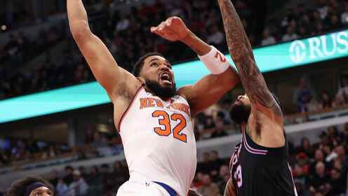 ??尼克斯力克公牛 唐斯28+11 布倫森19+9 布澤利斯15分