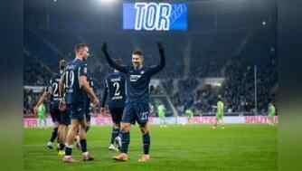 德甲-克拉馬里奇戴帽蘭姆佩爾傳射 霍芬海姆5-1門興