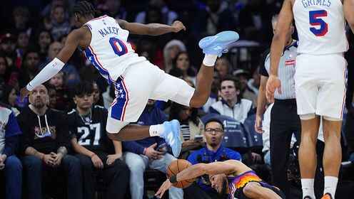 ??76人力克太陽 恩比德33+9 馬克西29+9+6 狄龍28分