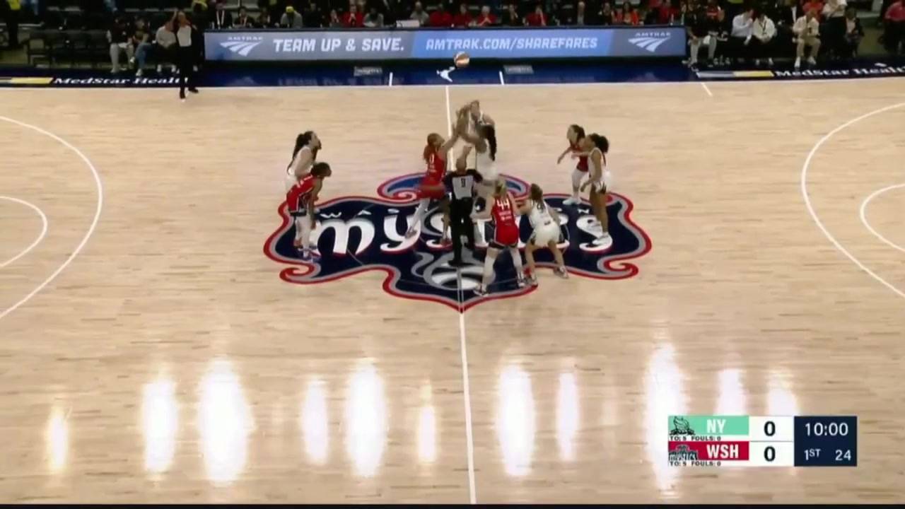  WNBA常规赛揭幕战 纽约自由人85 - 80华盛顿神秘 集锦