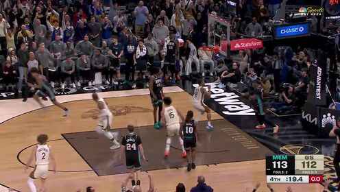 勇士最后4分鐘轟出一波11-0超級逆轉
