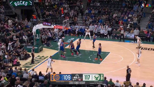 ??雄鹿力克尼克斯！字母哥37+8+7&22中16 布倫森空砍36分