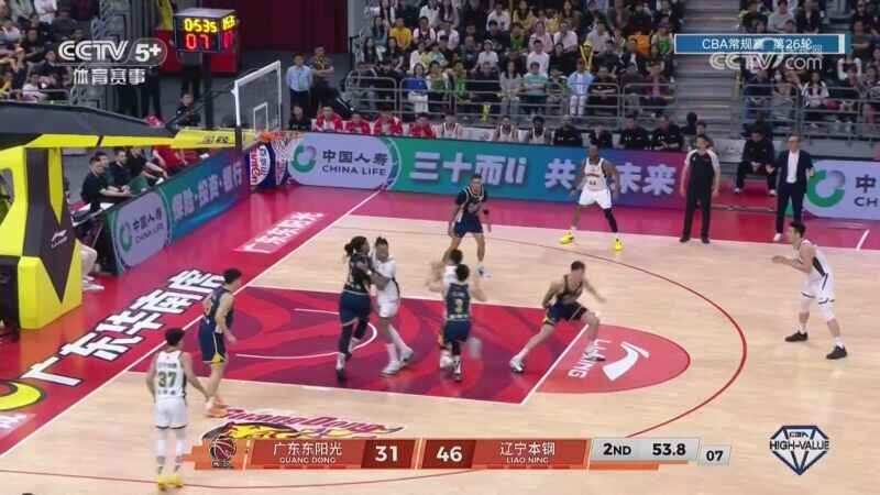 ??廣東不敵遼寧 崔永熙首秀5中1 徐杰5中0 付豪26+9 莫蘭德21板