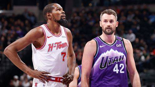 🏀爵士复仇火箭 马尔卡宁29+8 杜兰特32+9 申京31+8+14+5帽