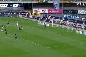 [进球视频]传得非常讲究！莱奥送直塞 拉比奥特前插破门