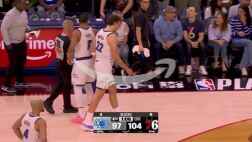 隊友誤傷啊！小卡特撞到小瓦格納膝蓋 后者一度受傷離場