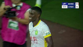 11球登顶射手榜！法比奥1v2低射戴帽，国安4-0领先