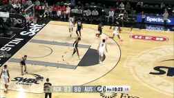 ?炸了炸了！楊瀚森順下舉火燒天單臂隔扣班克斯！本場9中9！