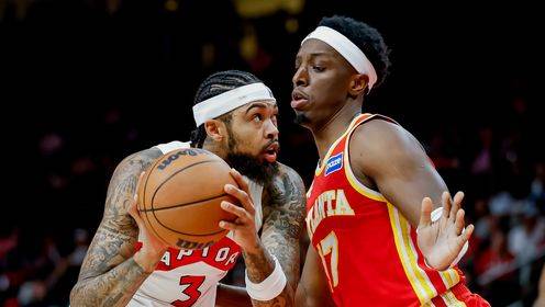 🏀巴雷特25+8 巴恩斯22+9 莺歌16+9 特雷-杨22+5 猛龙大胜老鹰