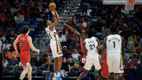 ?鹈鹕8人上双擒公牛止9连败 锡安29分 吉迪21+7+6 道苏姆28分