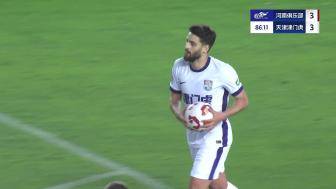 津门虎3-3河南！迈达纳手球送点，哈达斯点球命中