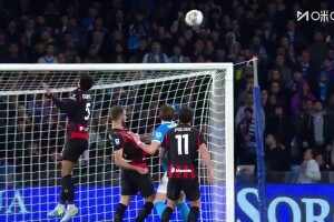 米蘭落后！德溫特頭球沒頂遠，波利塔諾無人盯防小角度打門得手