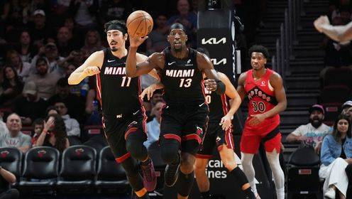 ??猛龍末節(jié)逆轉(zhuǎn)熱火 英格拉姆28+5 阿德巴約20+10 鮑威爾20分