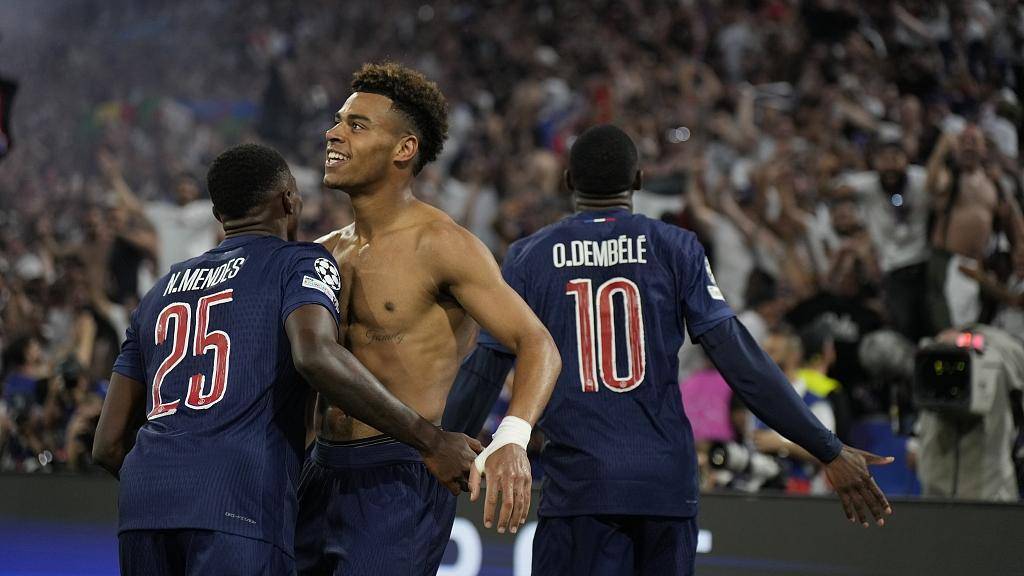  杜埃單刀推射近角得手！登貝萊策動維蒂尼亞助攻！巴黎3-0國米！