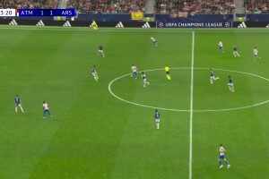 [射门被扑]有失水准！本·怀特下铲失误，卢克曼直面门将射门太正被扑