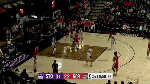 自信操作！楊瀚森施展嫻熟腳步 背打小拋投打進