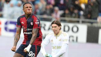 意甲-莫雷奧絕平 卡利亞里2-2比薩各取一分