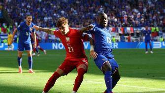  欧洲杯-法国1-1波兰第二出线 姆巴佩赛事处子球