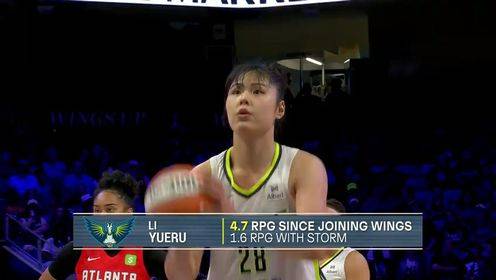 李月汝首发出战砍下10分15板正负值+18全场最高