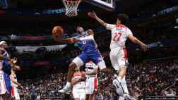 ??76人大勝奇才 喬治39+5+6 馬克西28+9 埃奇庫姆23+10