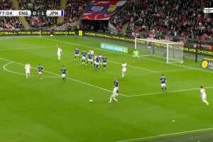  友誼賽-三笘薰制勝球英格蘭19射僅4射正 英格蘭0-1日本