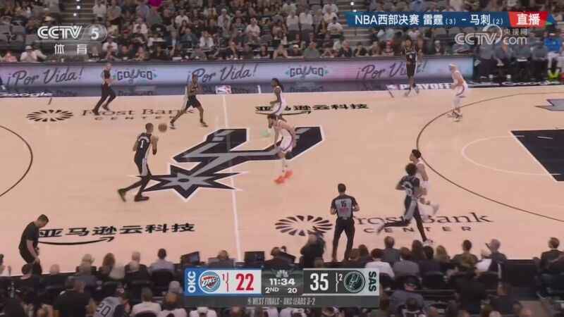  季后赛5月29日：雷霆VS马刺 集锦