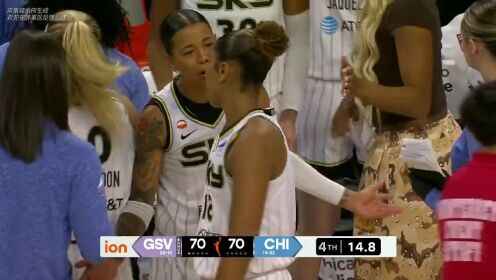  WNBA常规赛 金州女武神 70 - 73 芝加哥天空