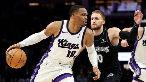  下半場表現(xiàn)不多！威少13中4拿到8分7板10助3斷 4次失誤