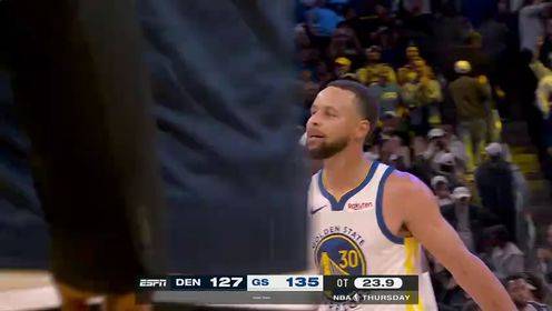 崩了?约基奇加时3分不中散步弃防 库里一条龙上篮送“晚安”