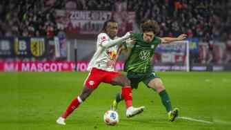 德甲-格魯達傳射揚&middot;迪奧曼德破門 RB萊比錫2-2沃爾夫斯堡