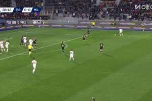  米蘭客場取得領先！阿特卡梅右路傳中助攻，奇克門前頭球破門！