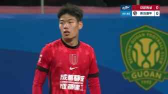 牟鵬飛右腳連續(xù)擋出席爾瓦、賀一然射門