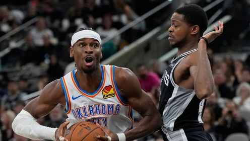  圣安东尼奥马刺_NBA西决G6：雷霆91-118马刺_【球星】亚历山大vs马刺集锦全场18投6中仅得到15+4_高清1080P在线观看平台