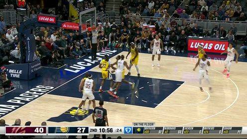 27中16正负值+22！米切尔vs步行者轰43+9+6集锦