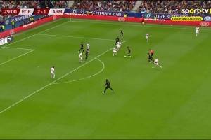 B費架炮內維斯不停球遠射破門，葡萄牙3-1亞美尼亞