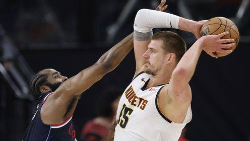 🏀抢七！哈登28+6+8 小卡27+10 约基奇25+7+8 快船险胜掘金