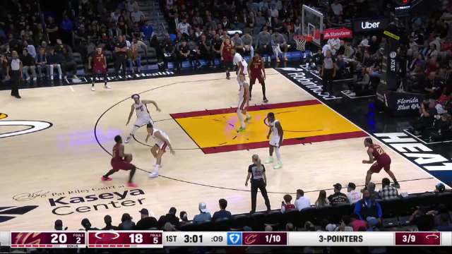 ?维金斯0.4秒空接绝杀 热火加时终结骑士4连胜 米切尔28+15+8