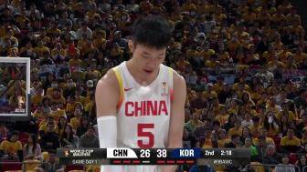 中国男篮世亚预首战不敌韩国 末节狂追分未能逆转 李贤重9记三分