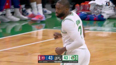 全面！杰倫-布朗vs活塞貢獻34+8+7集錦