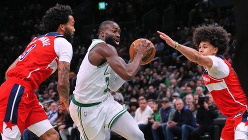 扛起球隊(duì)！杰倫·布朗21中13轟下35分5板5助1斷