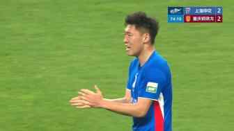  申花2-2扳平比分！中卫朱辰杰头球破门梅开二度