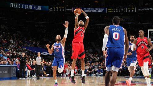 🏀猛龙力克76人迎5连胜 英格拉姆22+5 巴雷特22分 马克西24+9