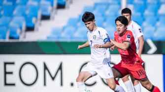  U23亞洲杯-烏茲別克斯坦U23隊2-0韓國小組頭名出線