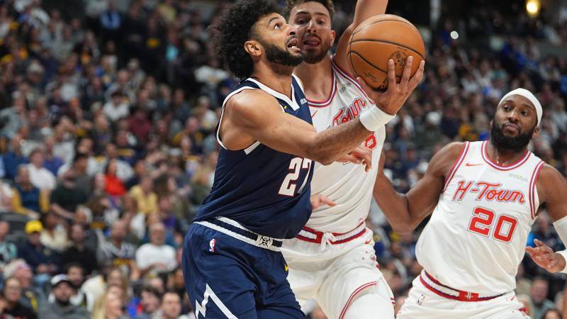 🏀掘金险胜火箭 约基奇三双&6犯 KD25+7+5帽 申京三双&失绝平