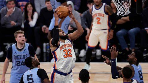 唐斯vs灰熊全场拿下21分13篮板集锦