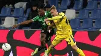 意甲-貝拉爾迪雙響+失點 薩索洛3-0完勝十人維羅納